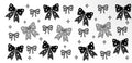 Black White Bows 5